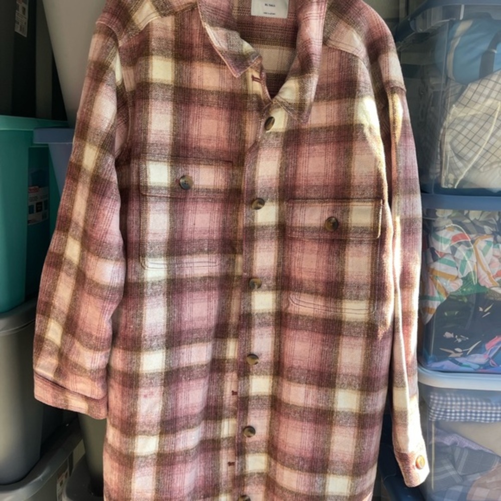 Old Navy Pink Plaid Jacket